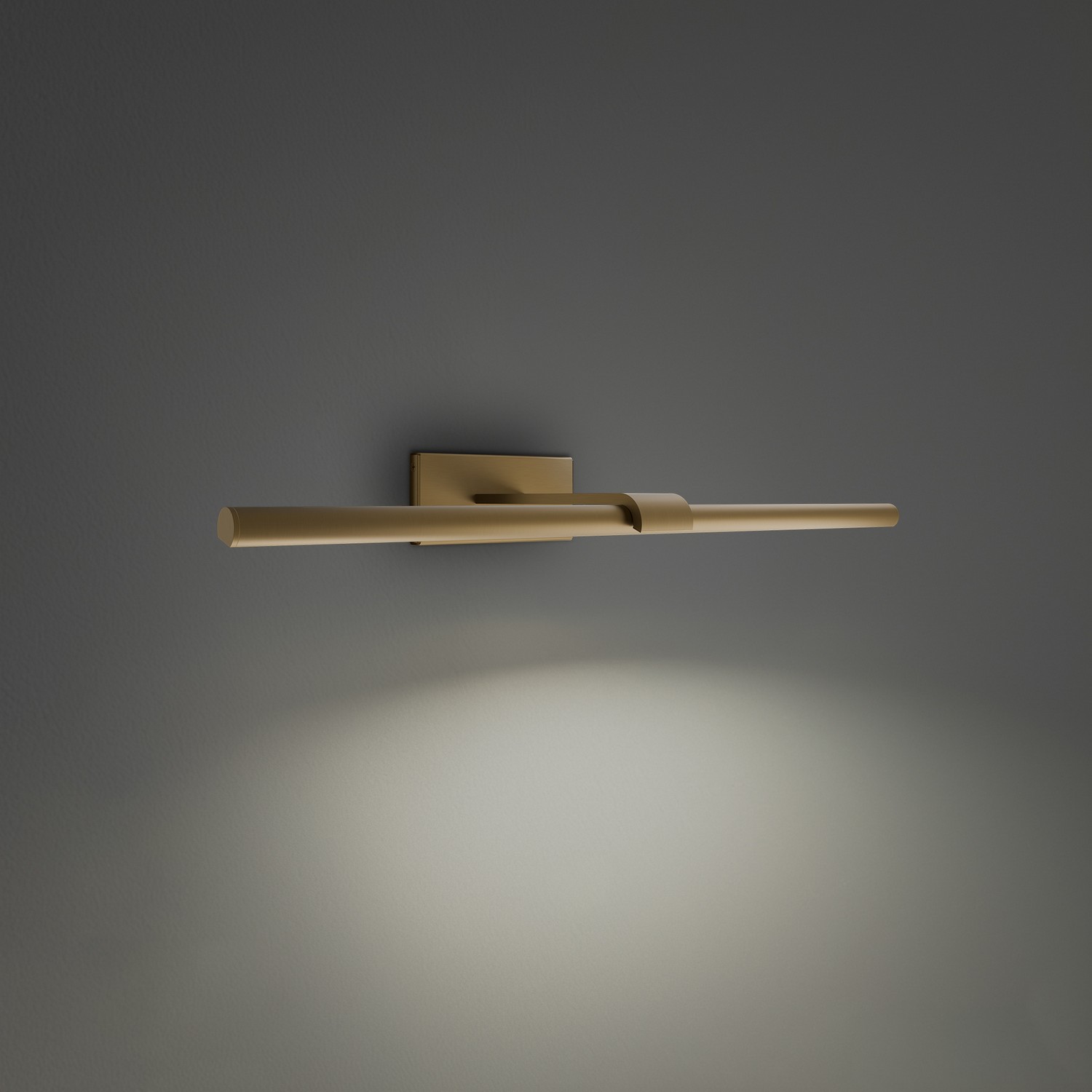 Aged Brass LED Picture Light from the Inlet Collection