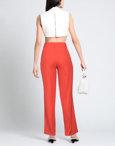 Olla Parég Woman Pants Coral Size 6 Polyester, Elastane