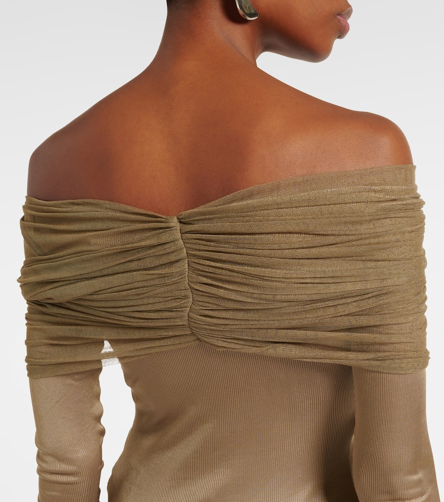 Sonora Veiled ruched top