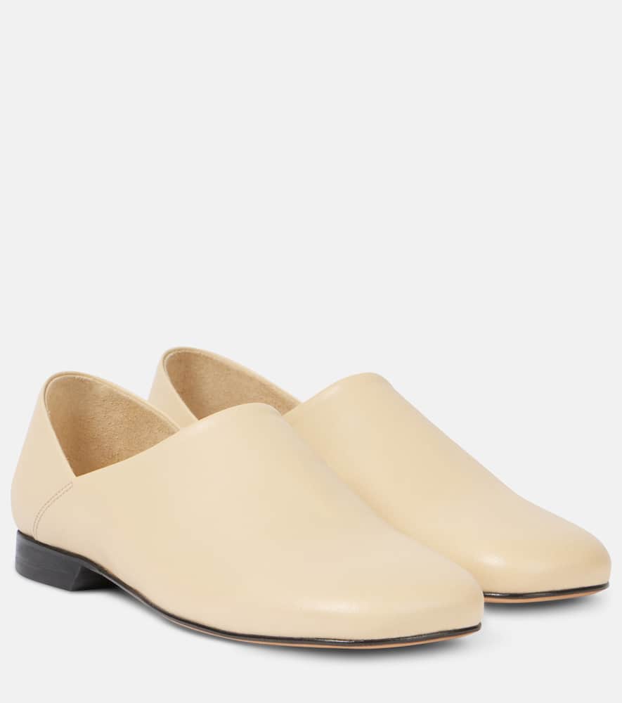 Convertible leather slip-on shoes