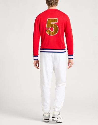 Man Sweater Red Size M Cotton