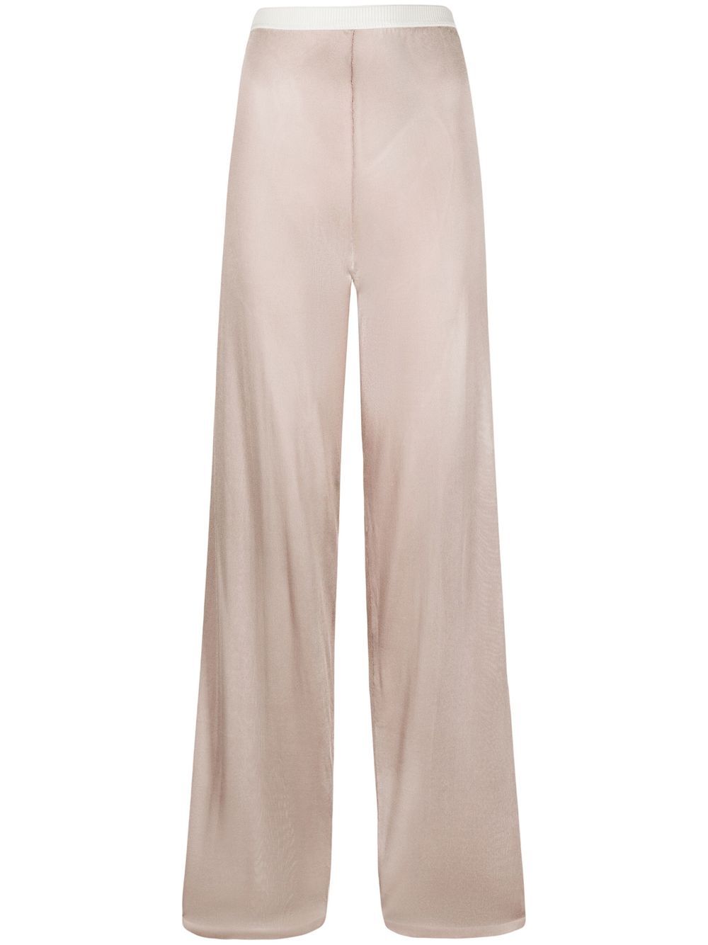 Elasticated knitted trousers - Pink