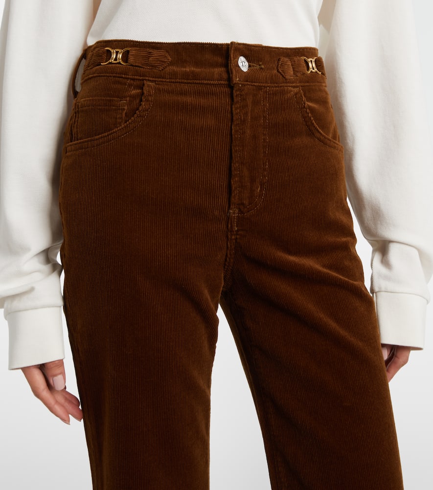 Kimberly cotton corduroy flared pants