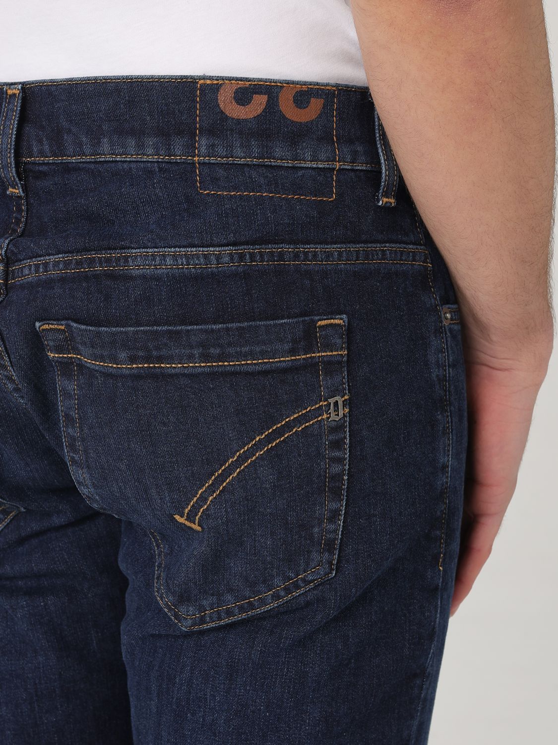 Pants Men color Denim