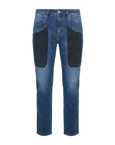 Man Jeans Blue Size 30 Cotton, Elastomultiester, Elastane