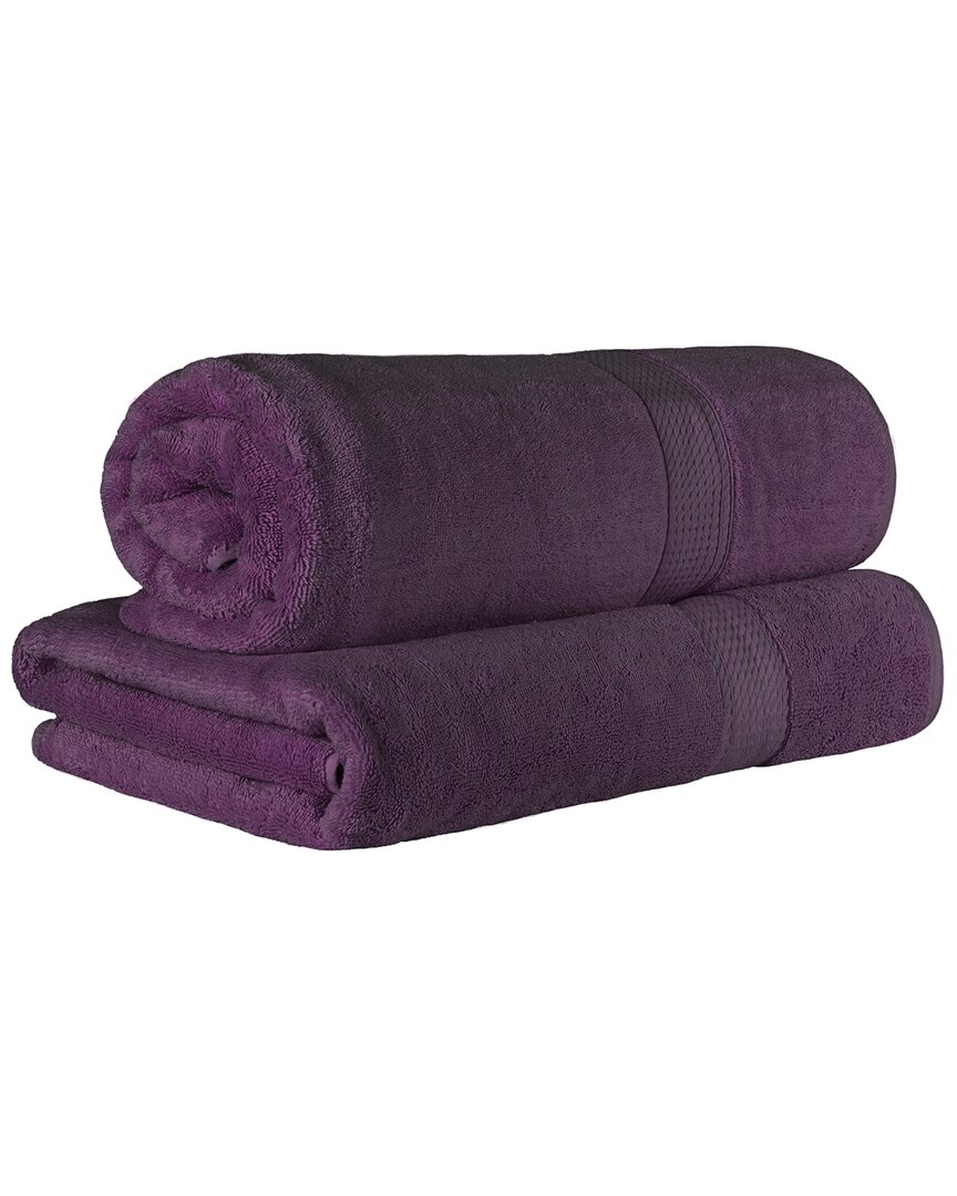 Superior Egyptian Cotton Highly Absorbent 2Pc Ultra-Plush Solid Bath Sheet Set