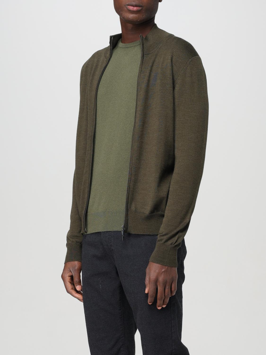 Cardigan Men color Military