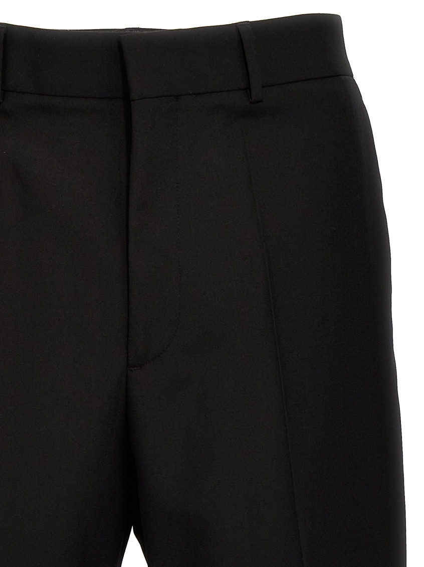 Black Flat Front Pants