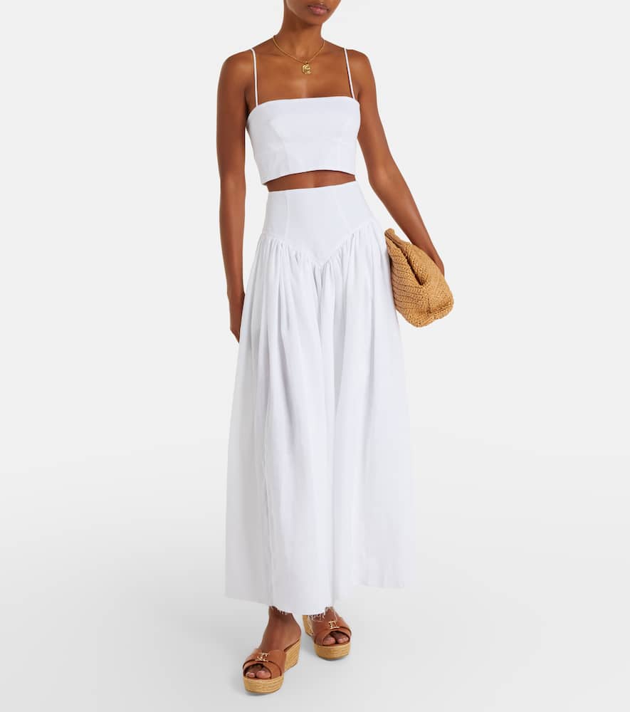Leda leather espadrille wedges