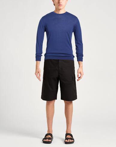 Man Sweater Blue Size 40 Cotton
