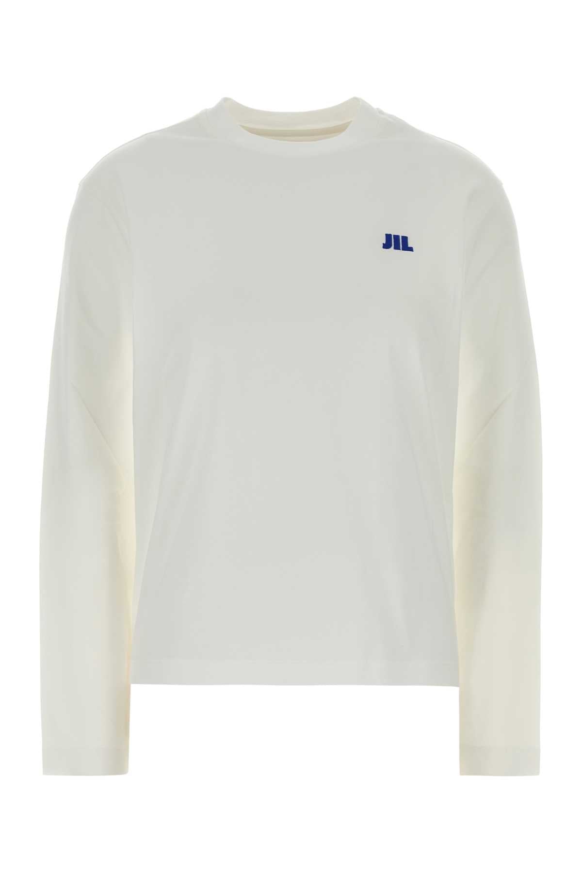 Logo-Embroidered Cotton T-Shirt — White