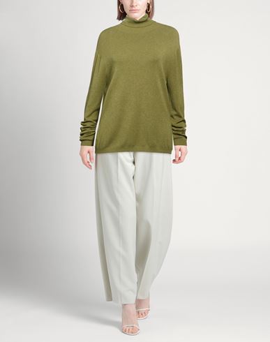 Woman Turtleneck Green Size 12