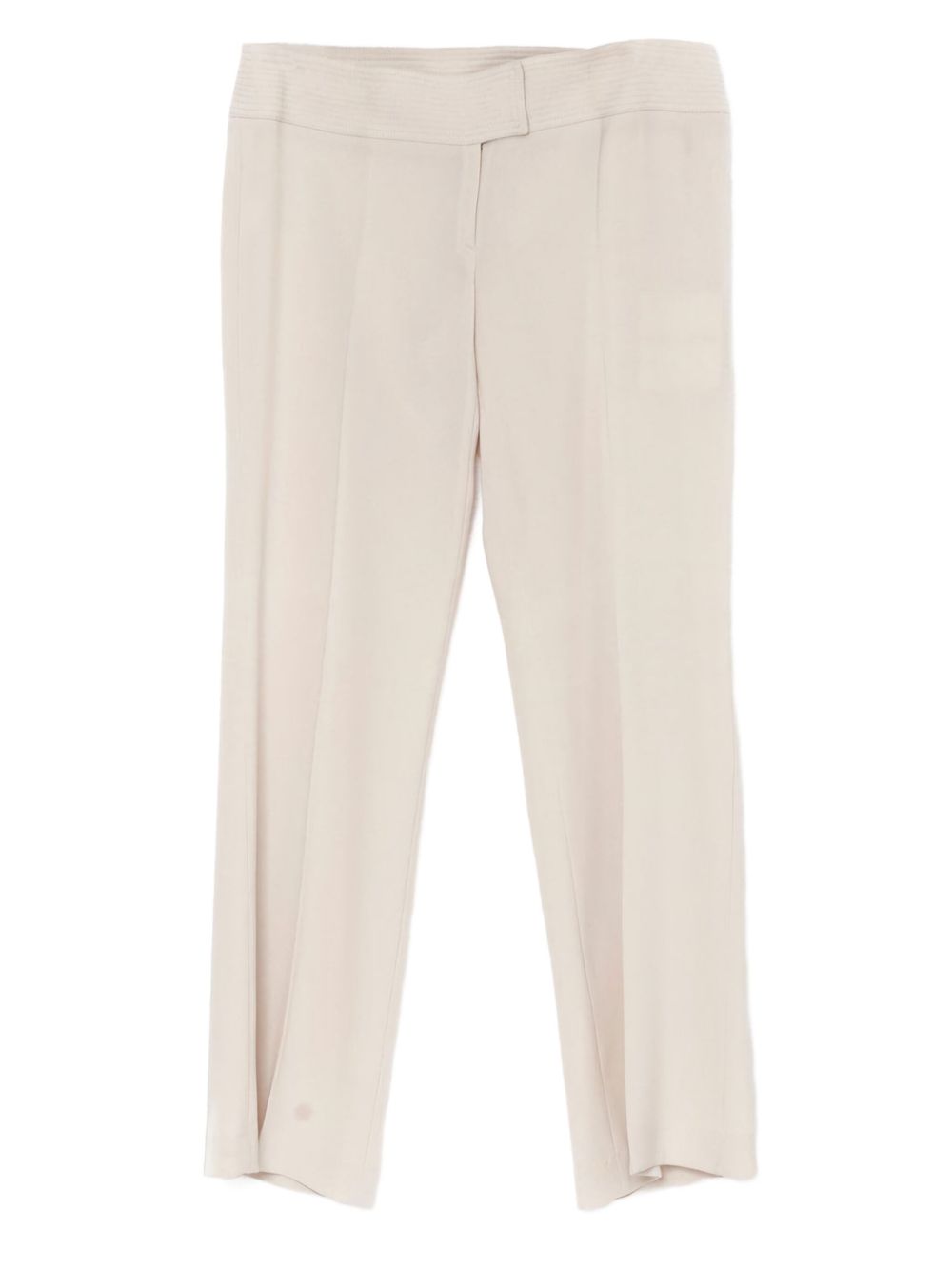 2000 pressed-crease trousers - Neutrals
