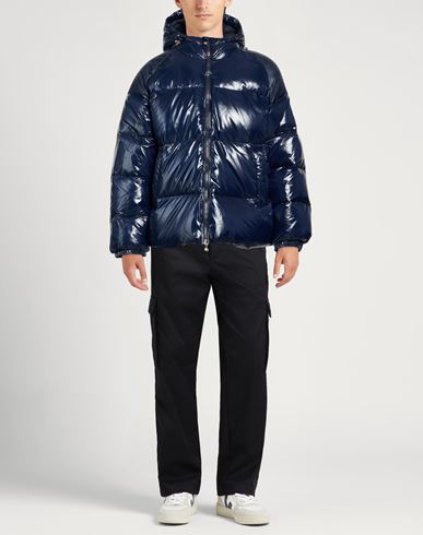 Man Puffer Blue Size L Polyamide, Recycled polyamide