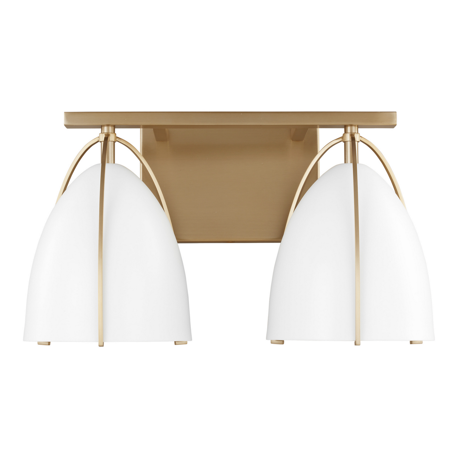 Norman 2-Light Bathroom Vanity Light in Satin Bra