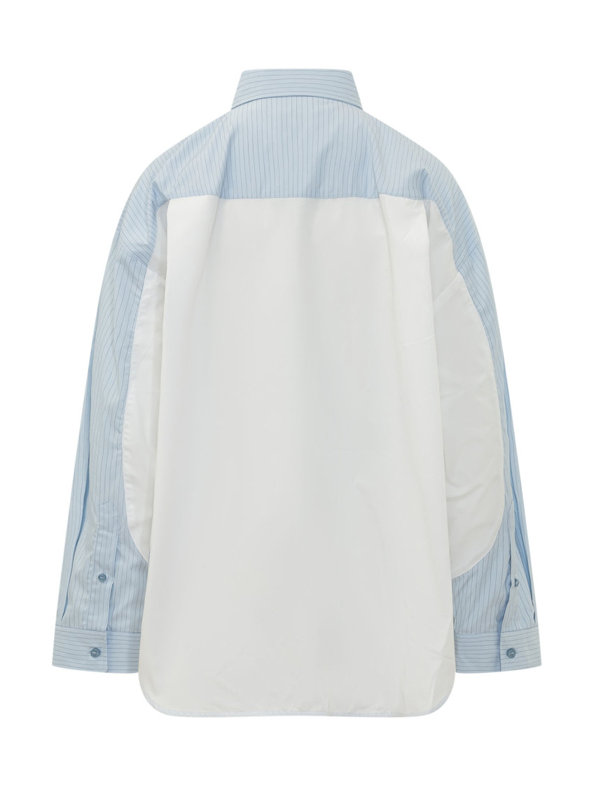Blue Oversized Stripes Shirt