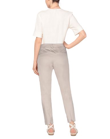 Woman Pants Sand Size 6 Cotton, Elastane