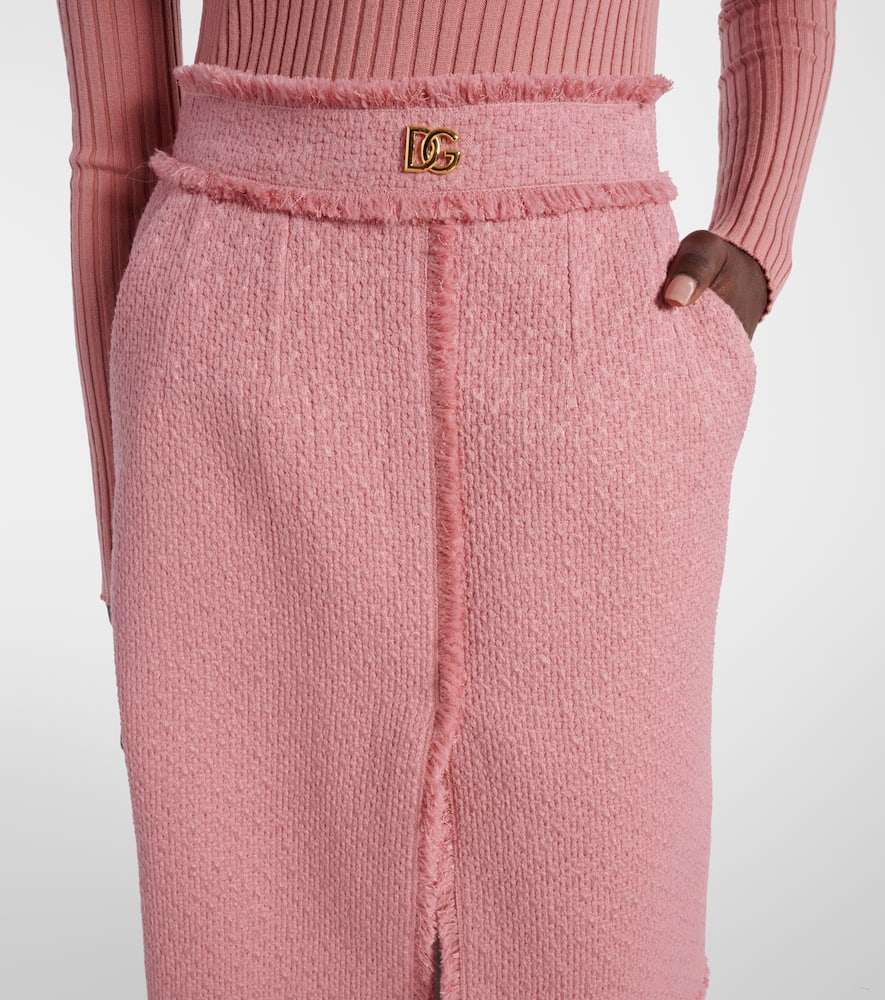 DG wool-blend skirt