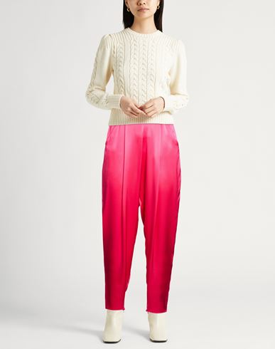Woman Pants Fuchsia Size 12 Silk