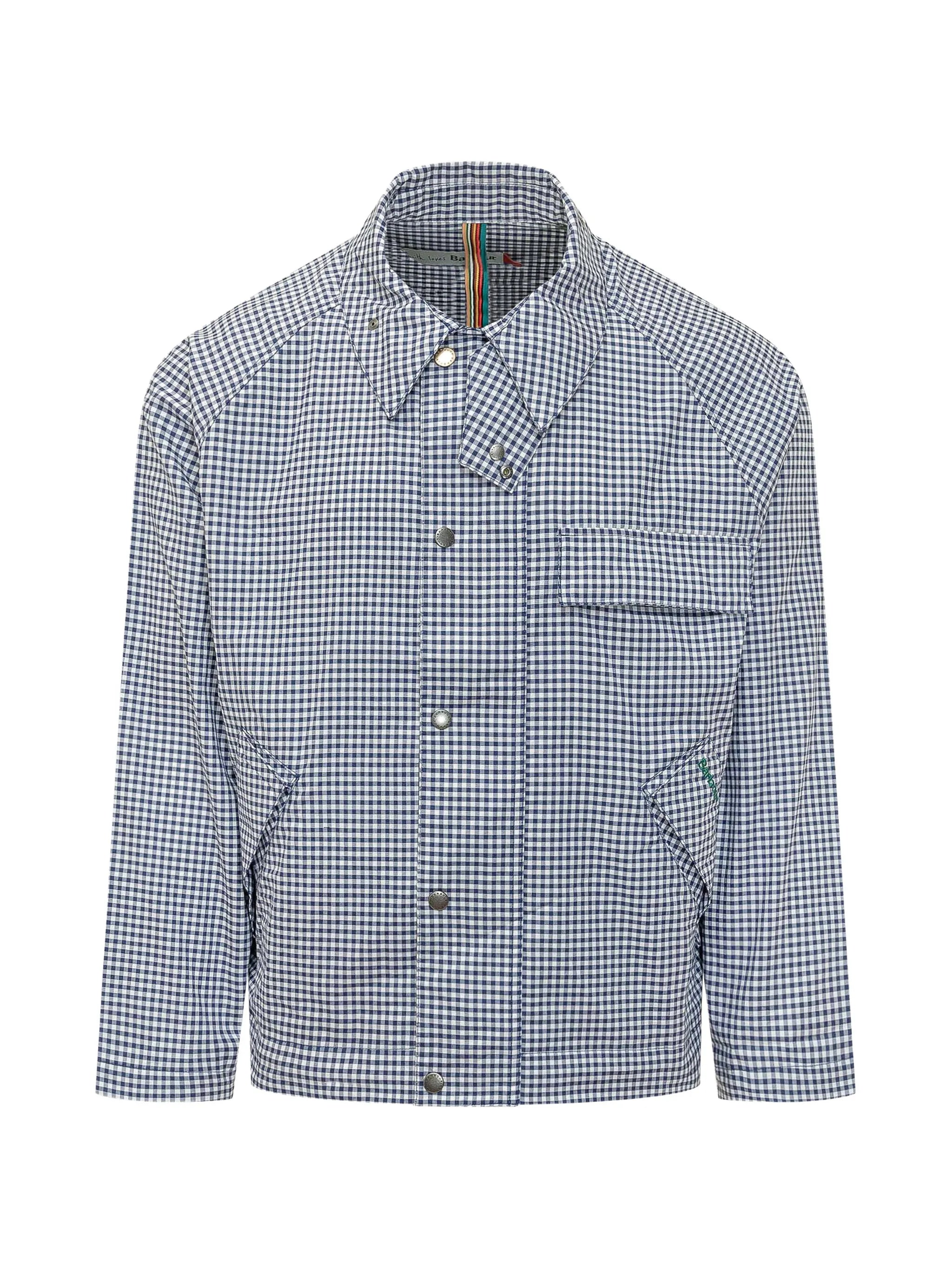X Paul Smith gingham-pattern shirt jacket