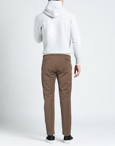 Man Pants Khaki Size 40 Cotton, Elastane