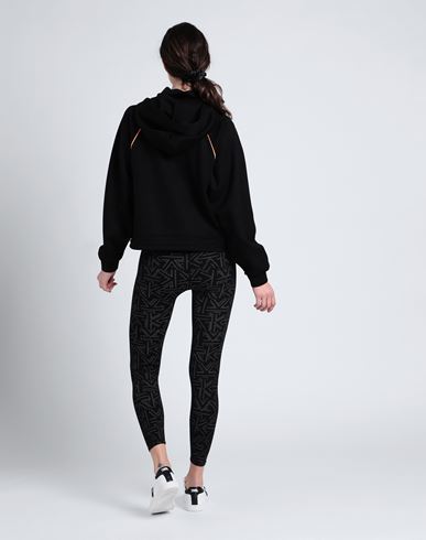 Cropped Athleisure Hoodie Woman Sweatshirt Black