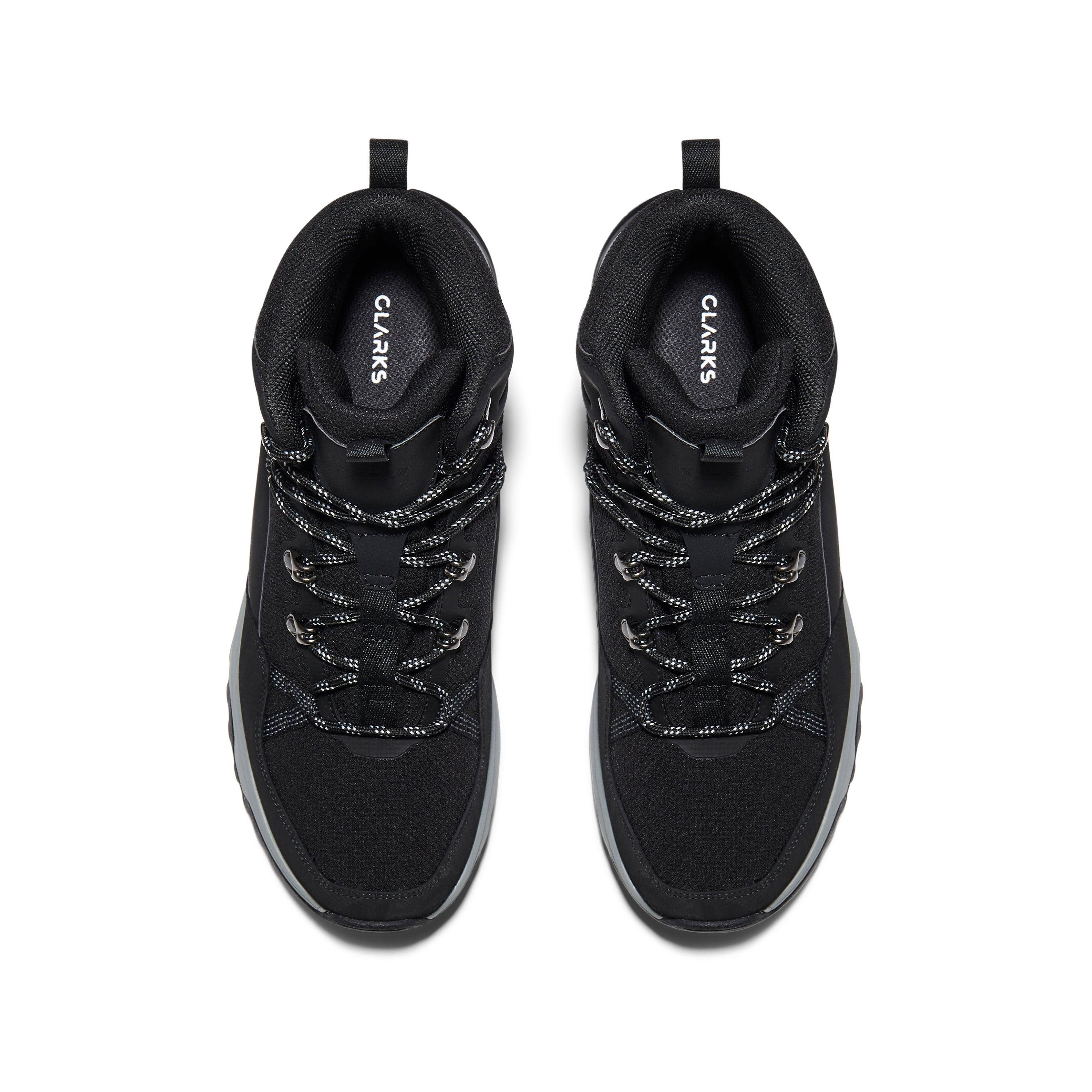Clarks Huntsham Lace Black Ankle Boots,lace Up,walking