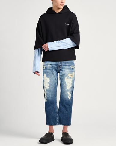 Man Jeans Blue Size 30 Cotton, Cow leather