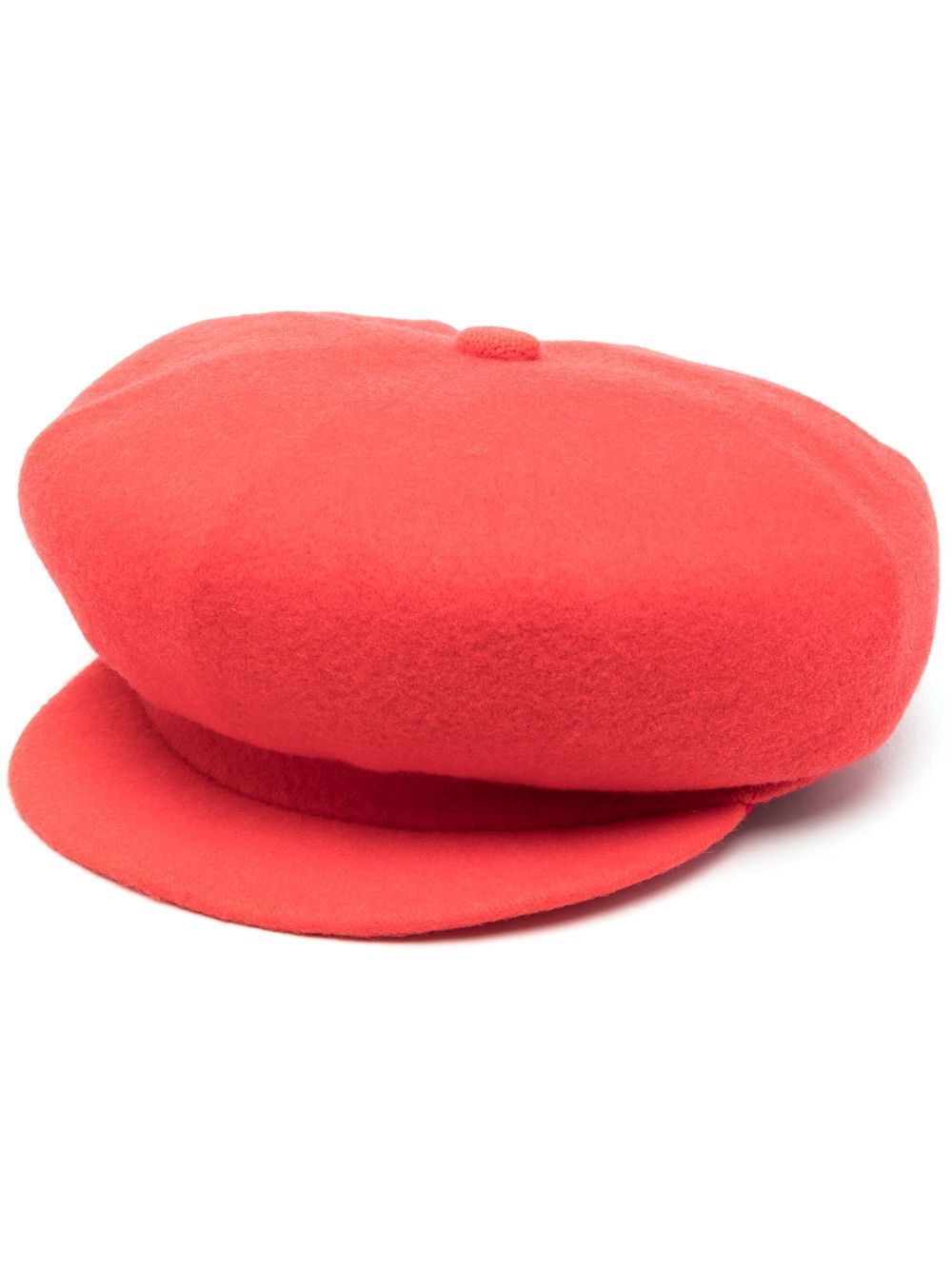 Kangol logo-patch wool cap - Orange