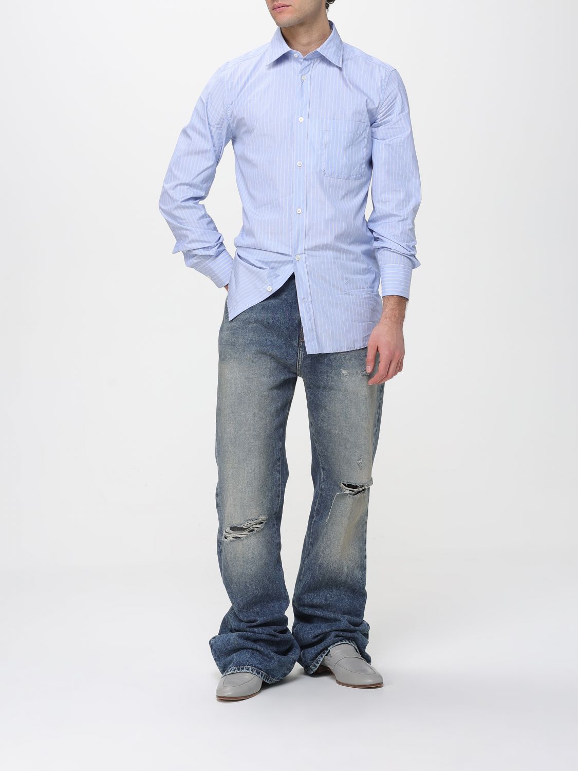 Shirt Men color Blue