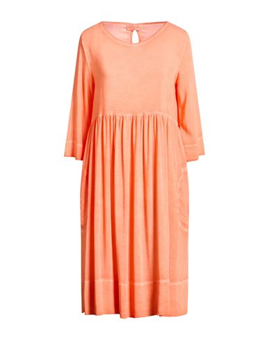 Woman Midi dress Mandarin Size M Viscose, Polyester
