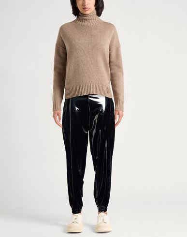 Woman Pants Black Size 12 Polyester, Elastane