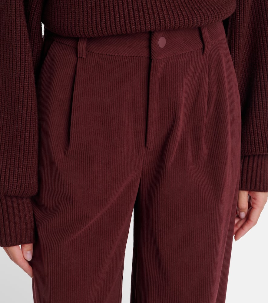 Floris corduroy wide-leg pants