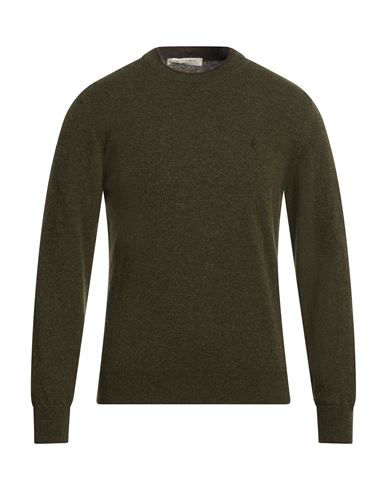 Man Sweater Military green Size 36 Virgin Wool