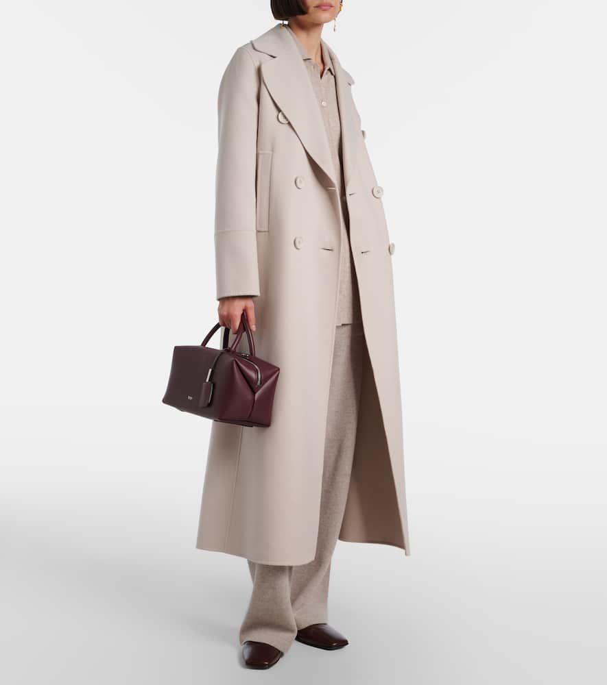 Custodi double-breasted virgin wool coat