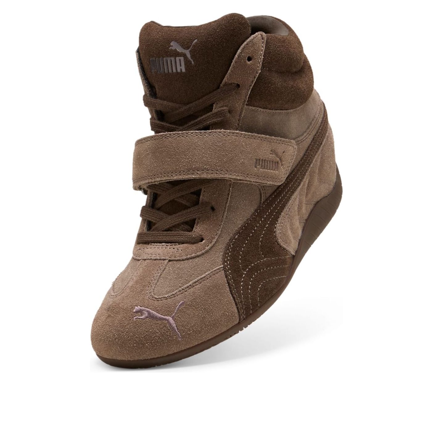 (WMNS) x Alexander McQueen Speedcat Mid Wedge 'Brown'