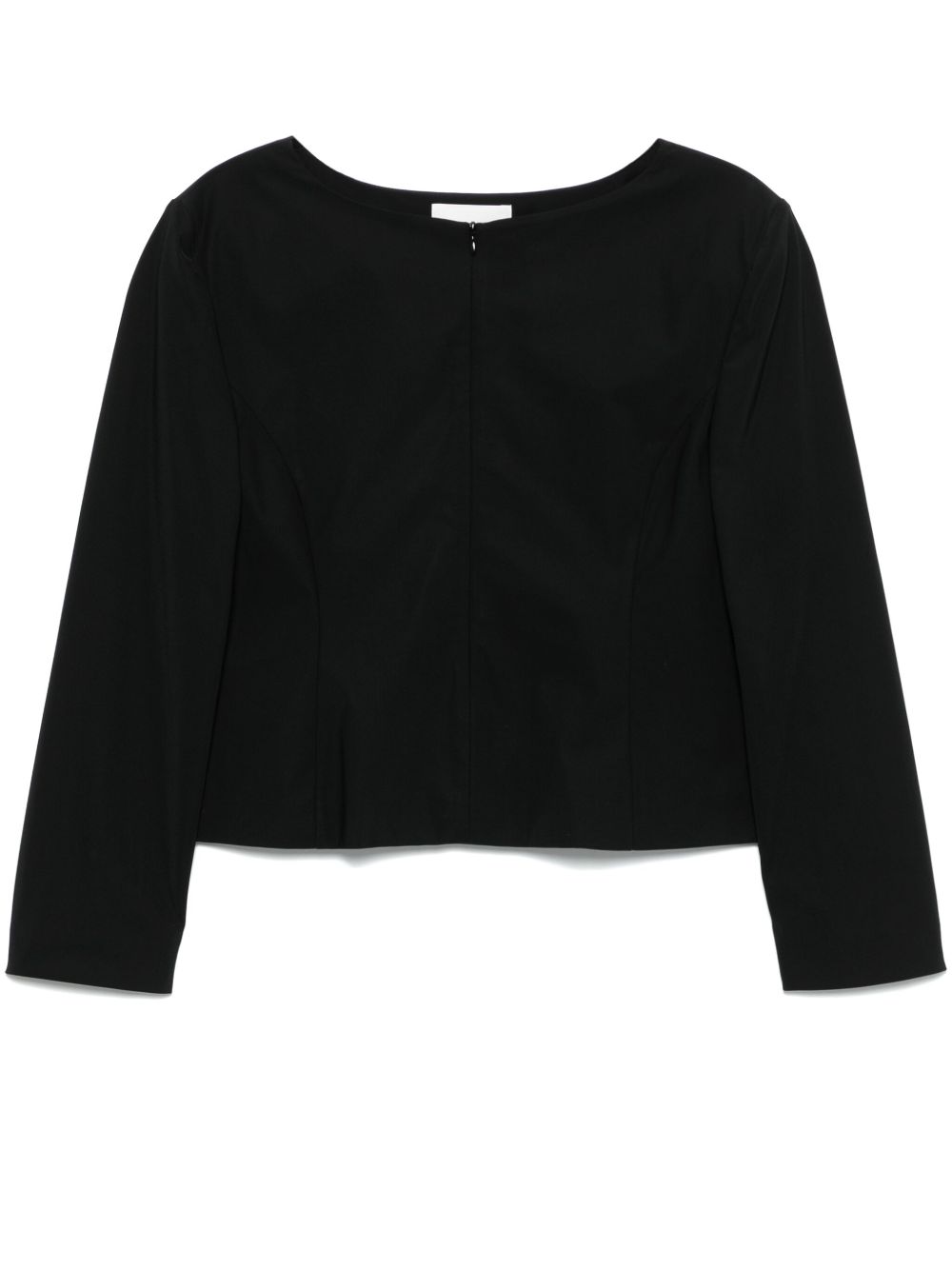 Boat-neck blouse - Black