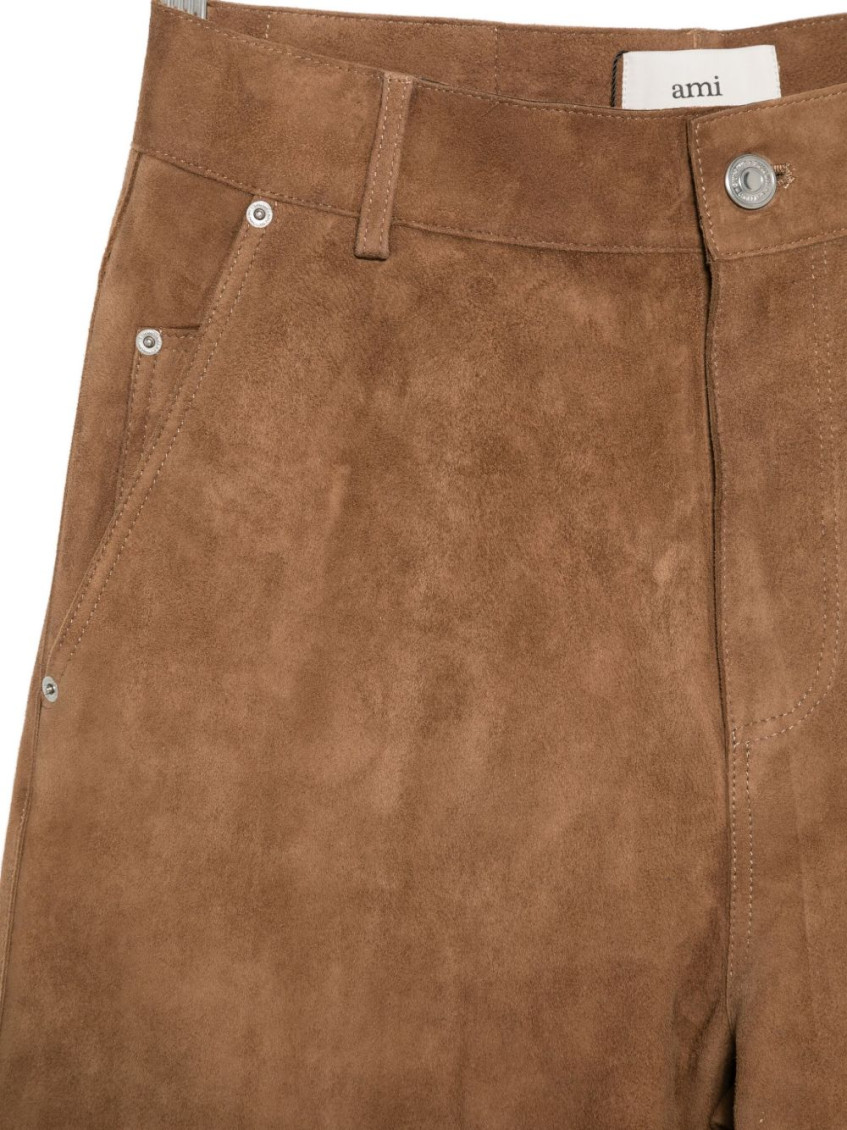 Suede Leather Trousers