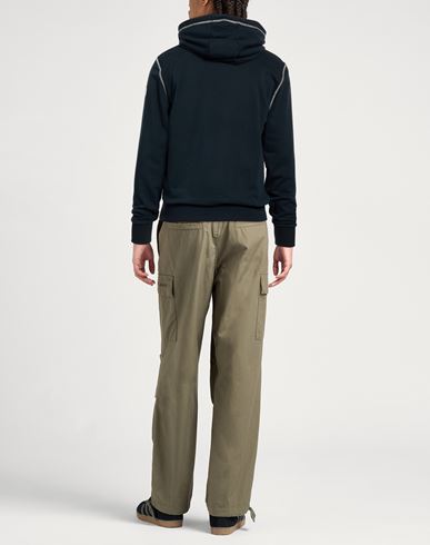 Man Sweatshirt Navy Size M Cotton, Polyester