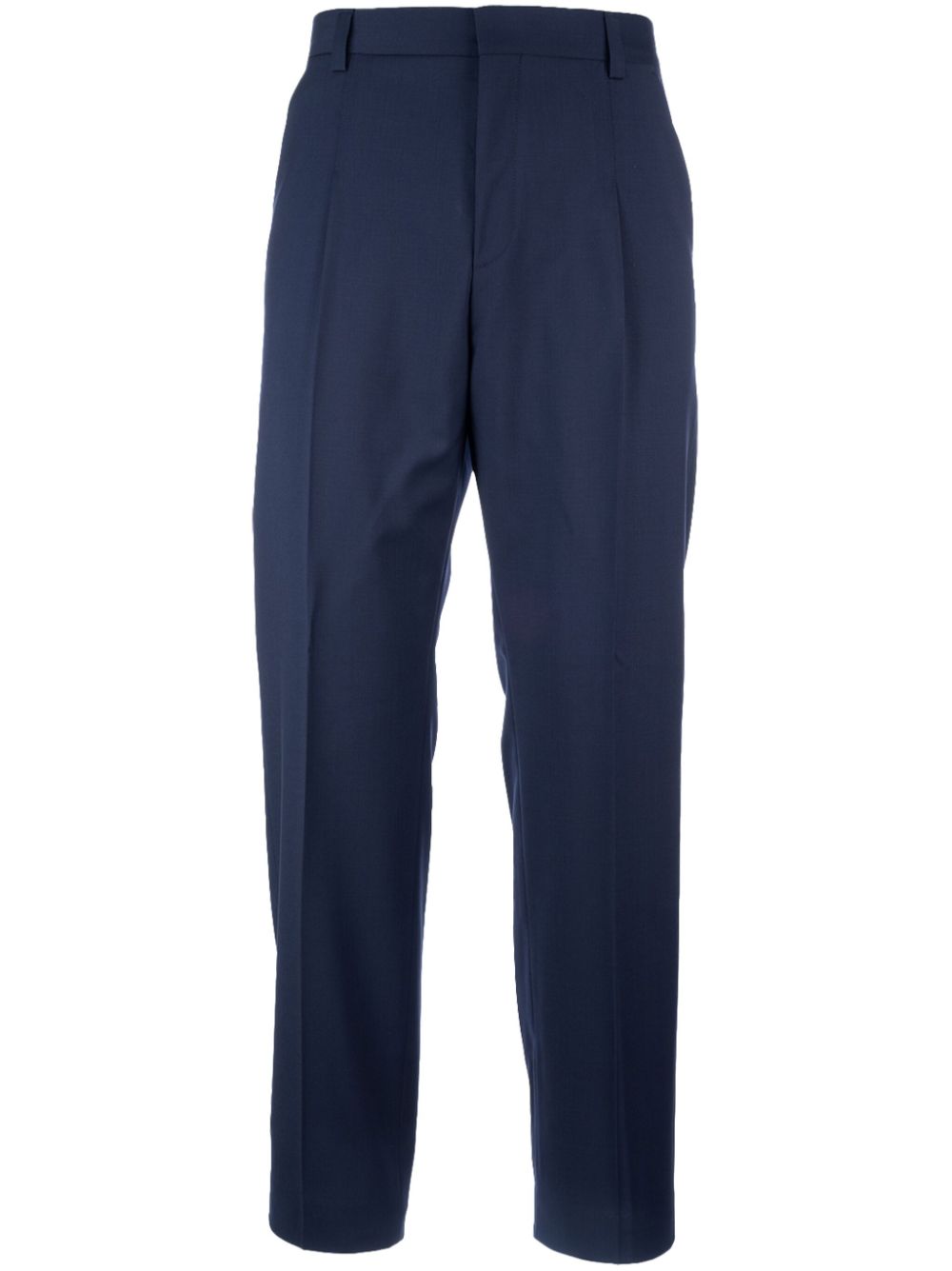 Virgin-wool tailored trousers - Blue