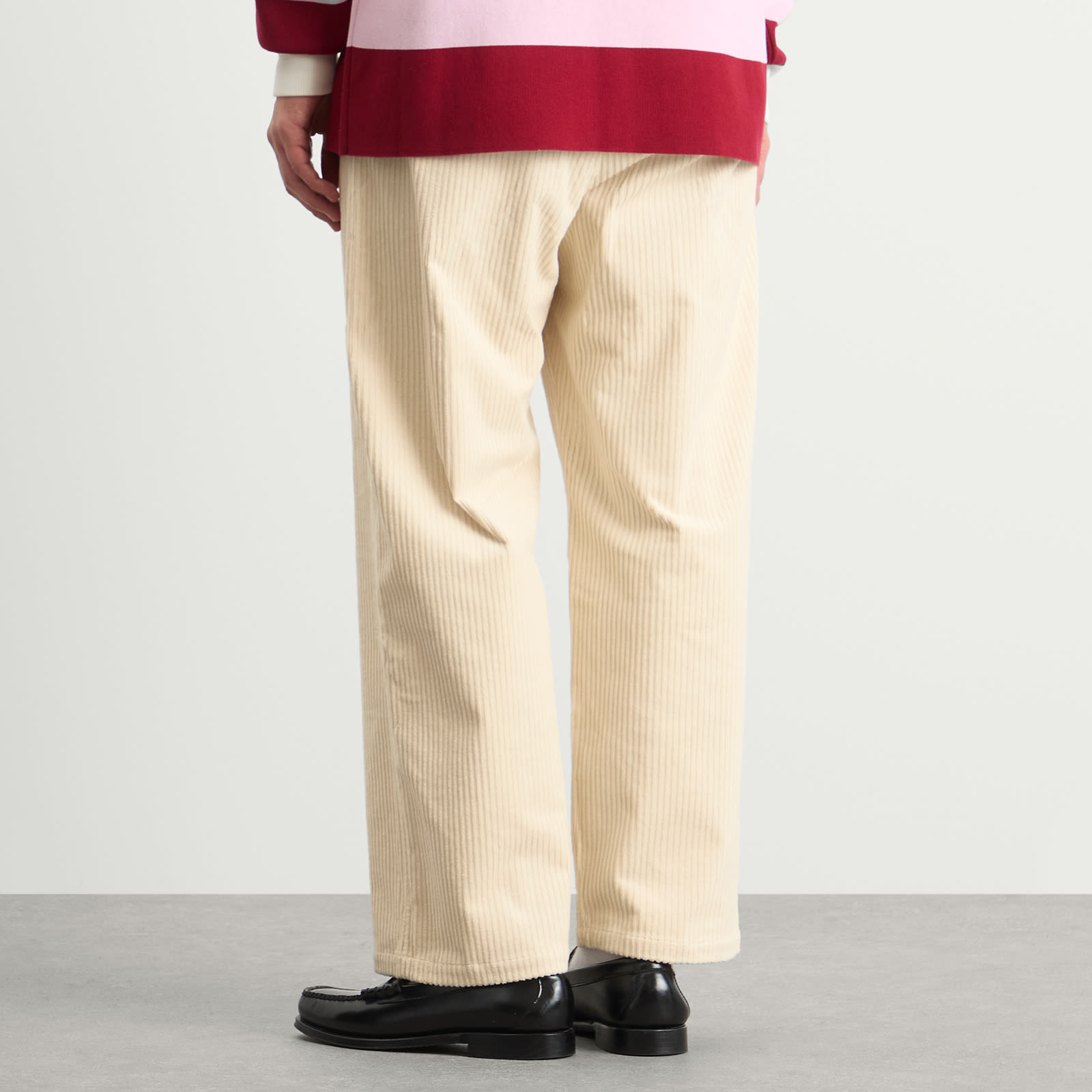 Men's Corduroy Work Trousers in White