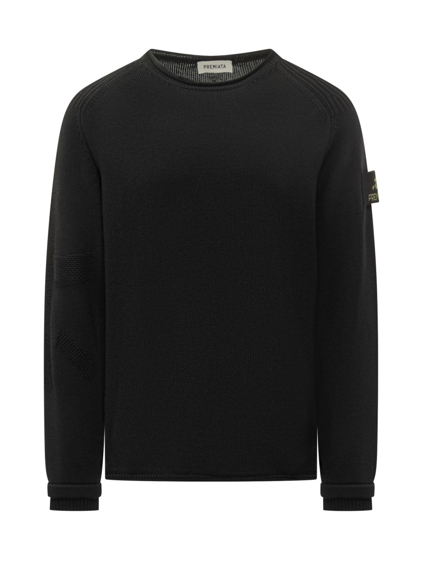 Black Merino Wool Sweater