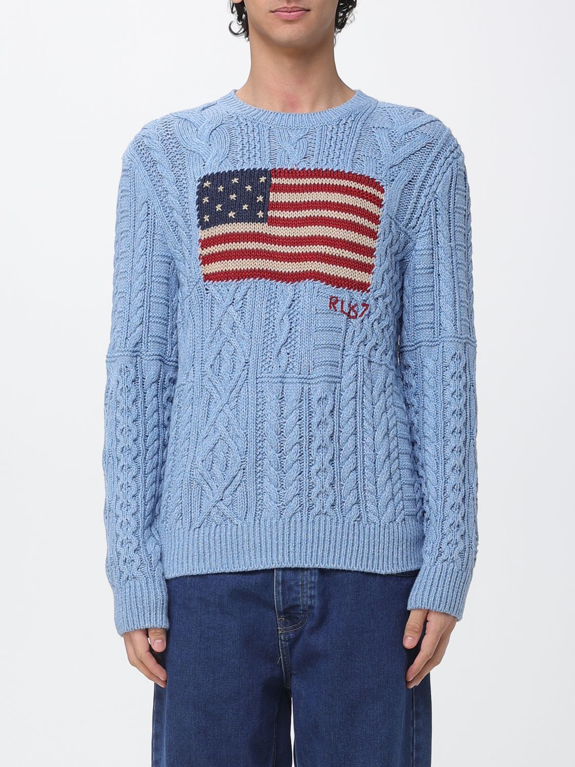 Sweater Men color Blue
