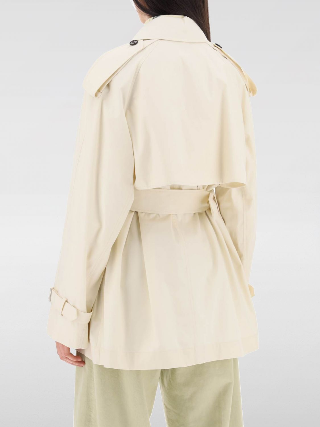 Short belted trench coat - Neutrals