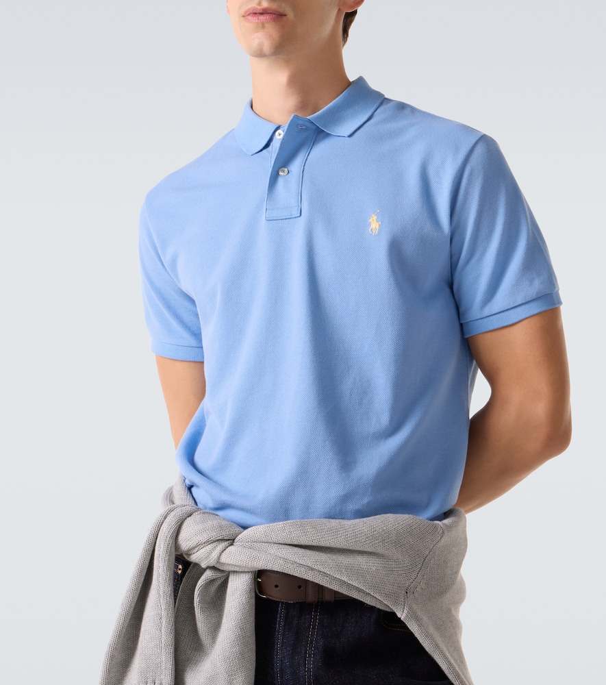 Cotton piqué polo shirt