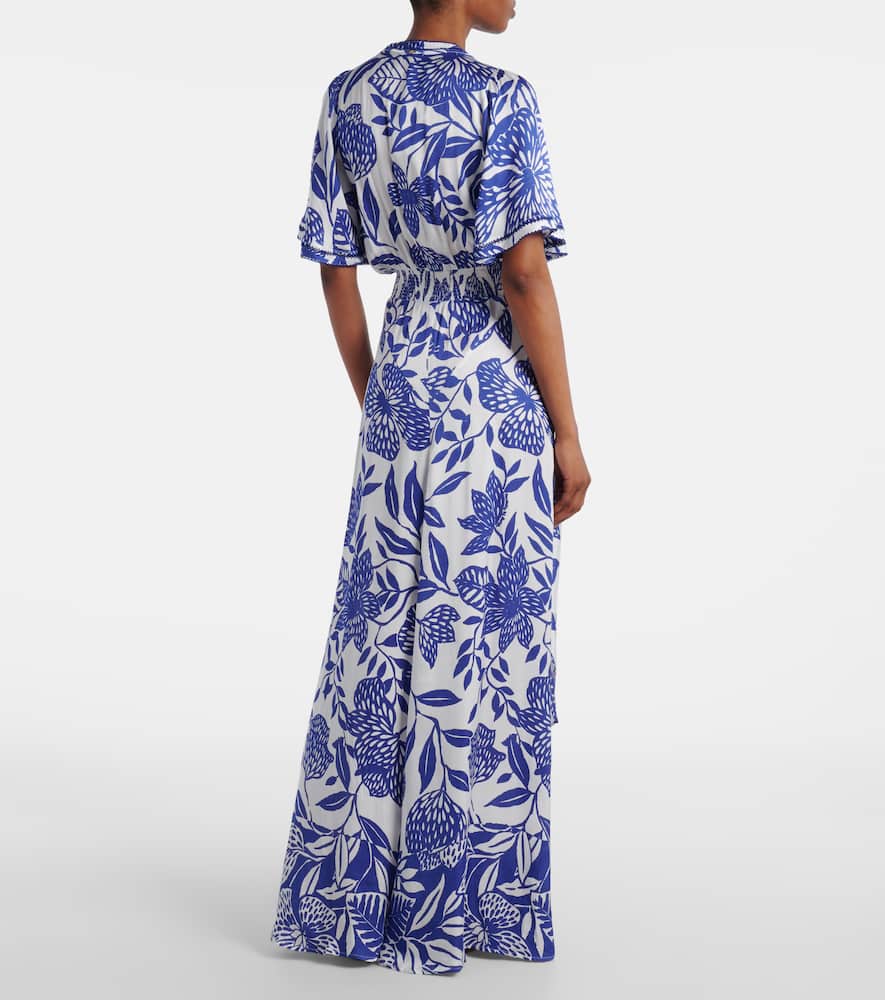 Mabelle satin maxi dress