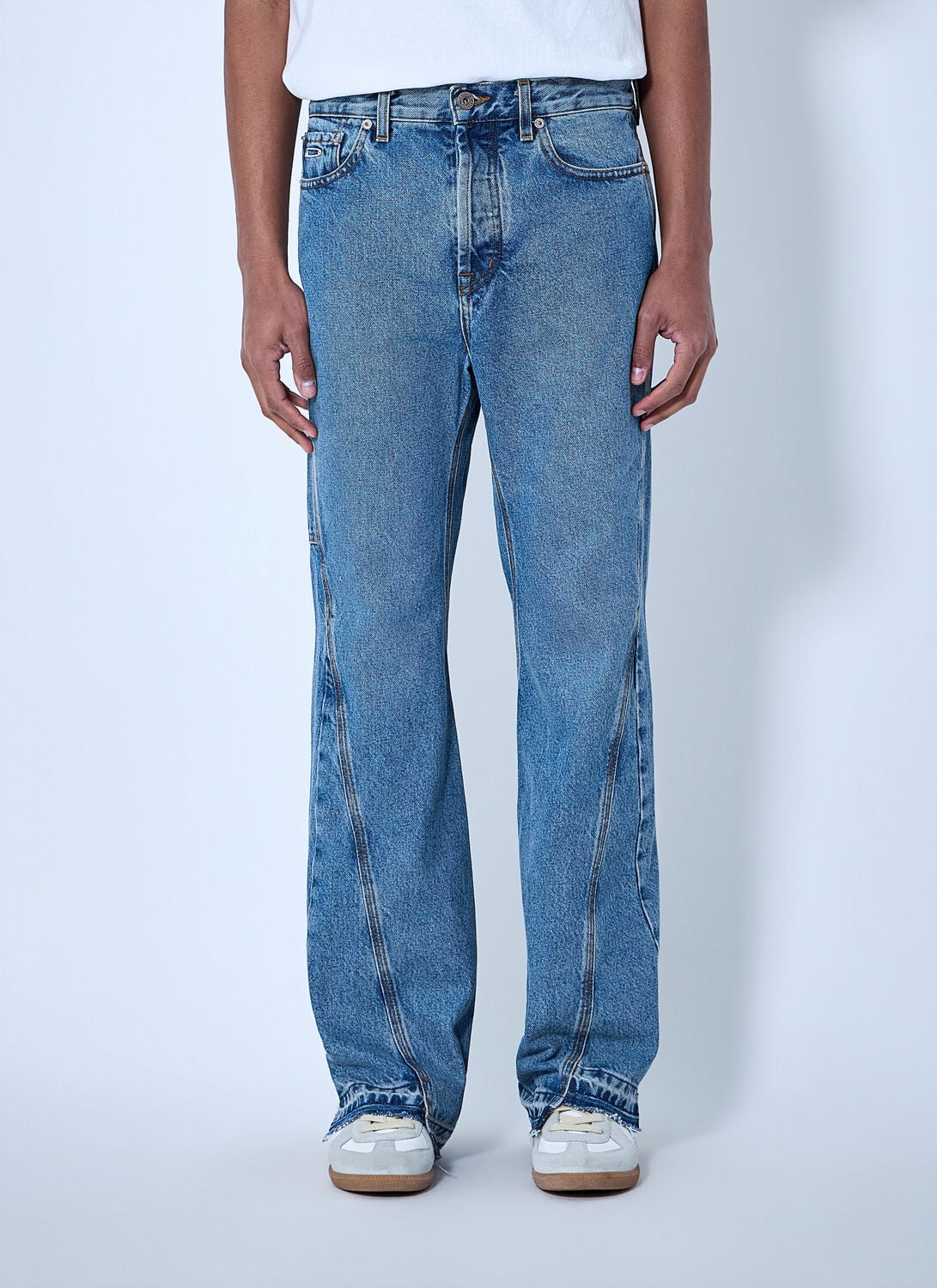 Straight-leg Denim Jeans