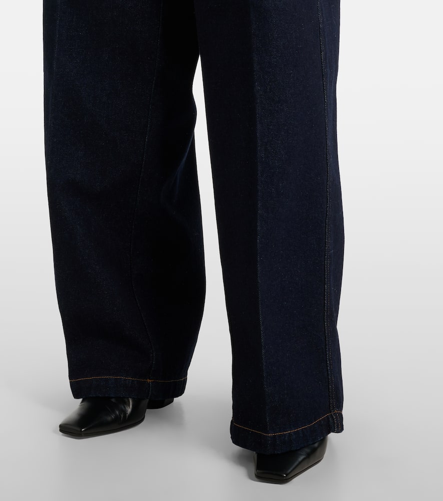 High-rise wide-leg jeans