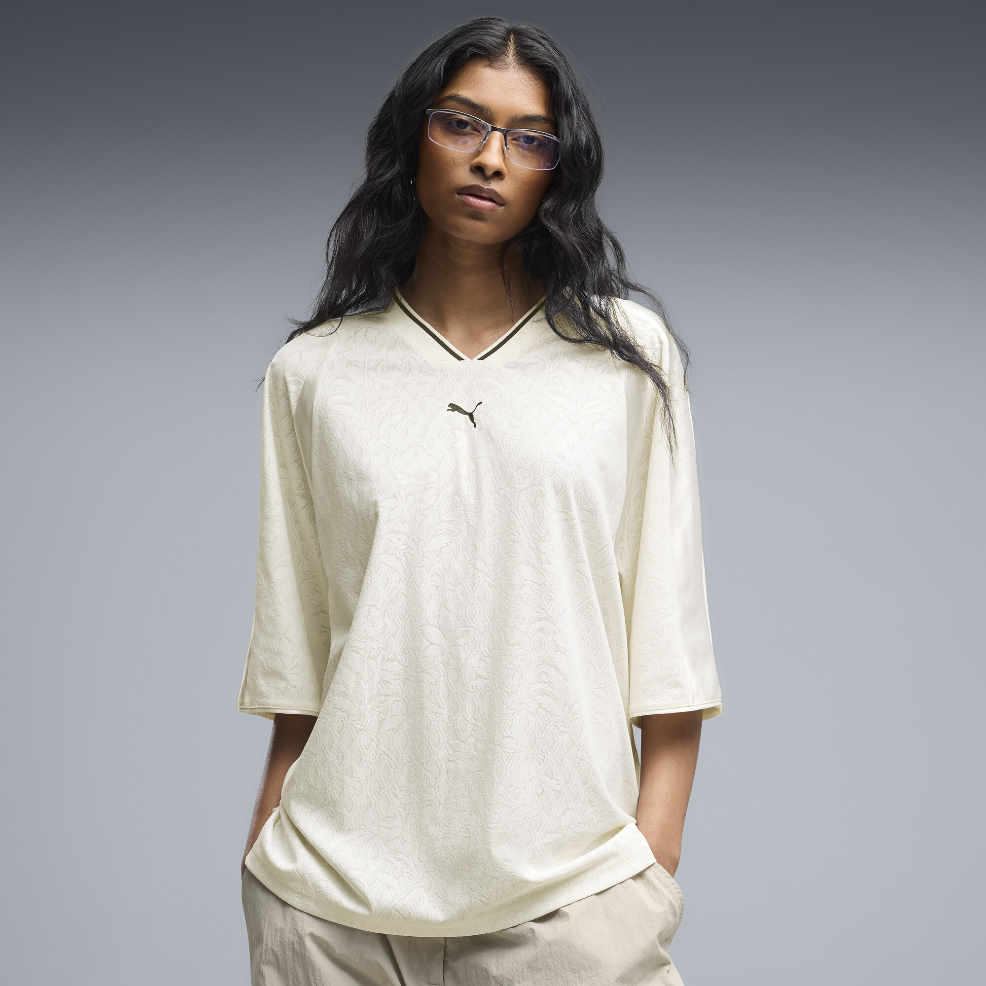 PUMA Lace Pack Women's Oversized Jersey in White