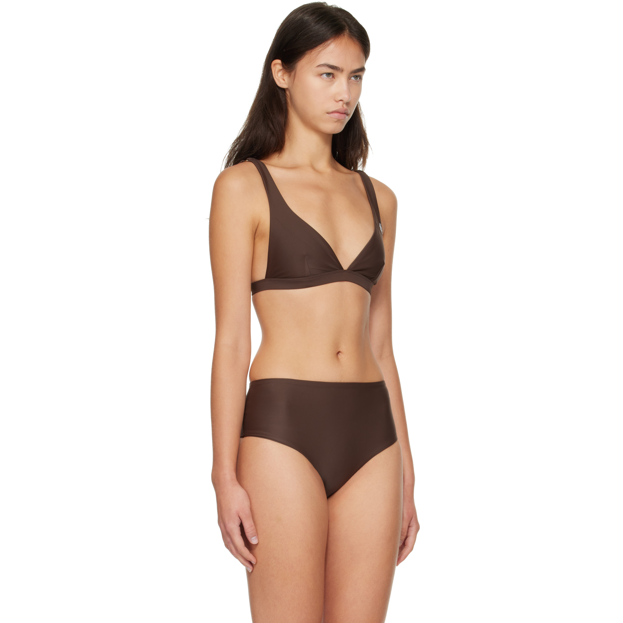 Brown Romy Bikini Top